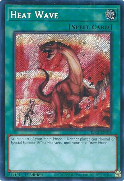 Heat Wave (Secret Rare) [RA03-EN058] Secret Rare | Exor Games Bridgewater