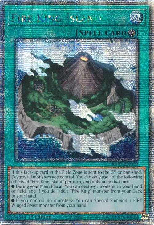 Fire King Island (Quarter Century Secret Rare) [RA03-EN059] Quarter Century Secret Rare | Exor Games Bridgewater