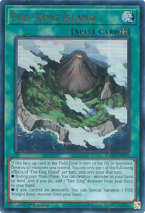 Fire King Island (UR) [RA03-EN059] Ultra Rare | Exor Games Bridgewater