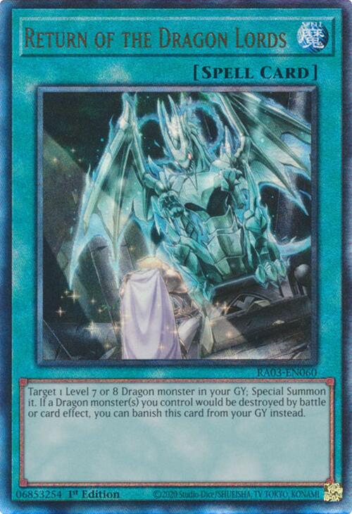 Return of the Dragon Lords (UTR) [RA03-EN060] Prismatic Ultimate Rare | Exor Games Bridgewater