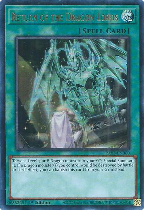 Return of the Dragon Lords (UR) [RA03-EN060] Ultra Rare | Exor Games Bridgewater