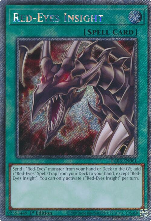 Red-Eyes Insight (Platinum Secret Rare) [RA03-EN061] Platinum Secret Rare | Exor Games Bridgewater