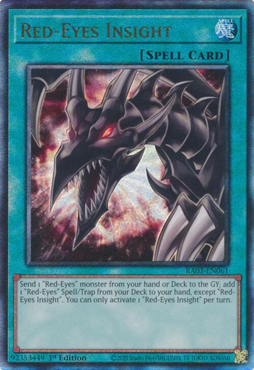 Red-Eyes Insight (UTR) [RA03-EN061] Prismatic Ultimate Rare | Exor Games Bridgewater