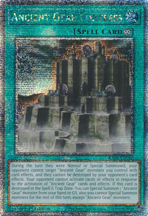 Ancient Gear Fortress (Quarter Century Secret Rare) [RA03-EN062] Quarter Century Secret Rare | Exor Games Bridgewater