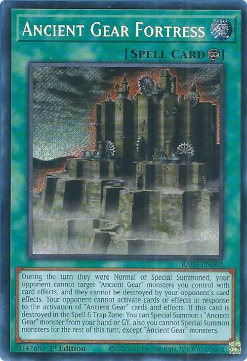 Ancient Gear Fortress (Secret Rare) [RA03-EN062] Secret Rare | Exor Games Bridgewater
