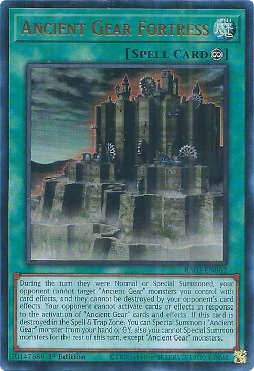 Ancient Gear Fortress (UR) [RA03-EN062] Ultra Rare | Exor Games Bridgewater