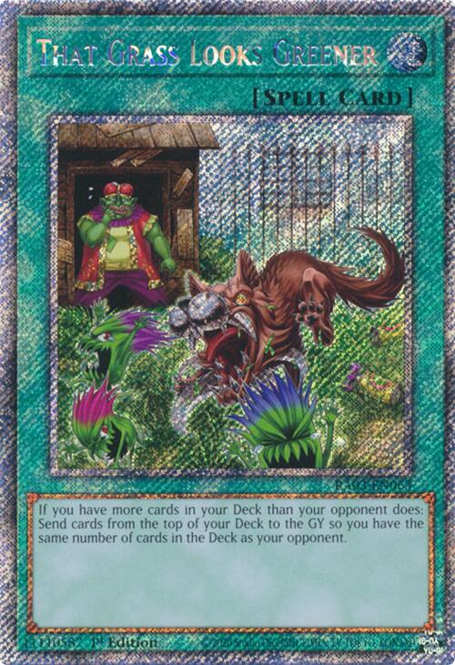That Grass Looks Greener (Platinum Secret Rare) [RA03-EN063] Platinum Secret Rare | Exor Games Bridgewater