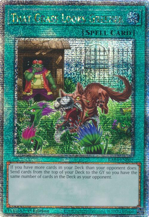 That Grass Looks Greener (Quarter Century Secret Rare) [RA03-EN063] Quarter Century Secret Rare | Exor Games Bridgewater