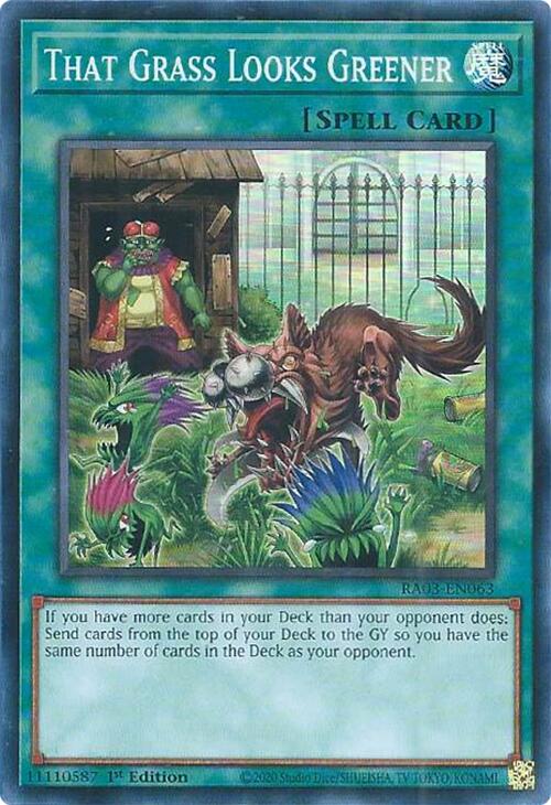 That Grass Looks Greener [RA03-EN063] Super Rare | Exor Games Bridgewater