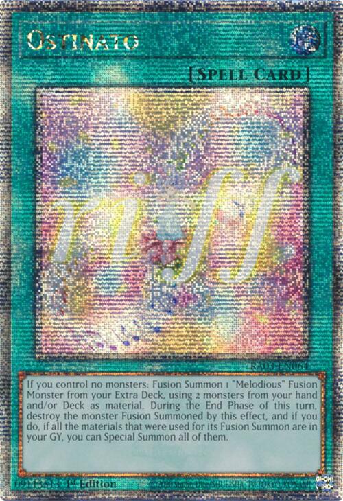 Ostinato (Quarter Century Secret Rare) [RA03-EN064] Quarter Century Secret Rare | Exor Games Bridgewater