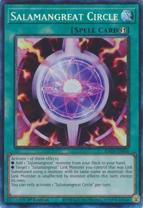 Salamangreat Circle (CR) [RA03-EN066] Prismatic Collector's Rare | Exor Games Bridgewater