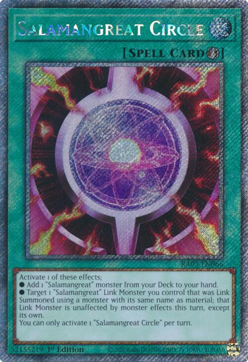 Salamangreat Circle (Platinum Secret Rare) [RA03-EN066] Platinum Secret Rare | Exor Games Bridgewater