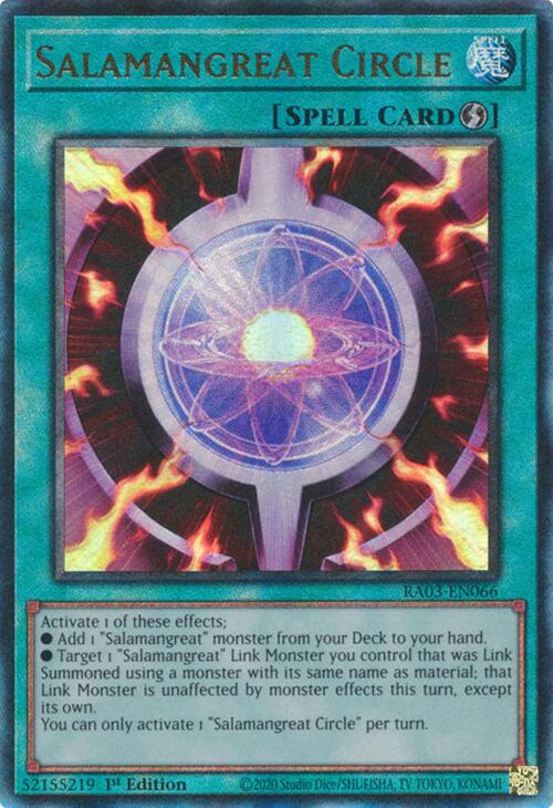 Salamangreat Circle (UTR) [RA03-EN066] Prismatic Ultimate Rare | Exor Games Bridgewater