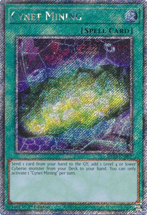 Cynet Mining (Platinum Secret Rare) [RA03-EN067] Platinum Secret Rare | Exor Games Bridgewater
