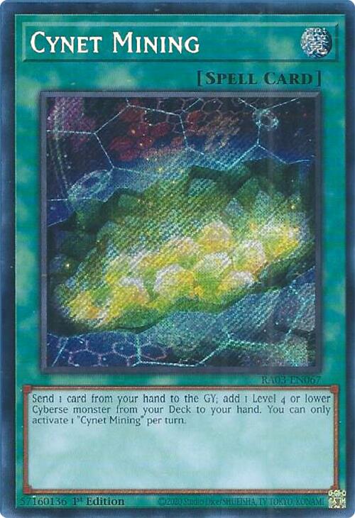 Cynet Mining (Secret Rare) [RA03-EN067] Secret Rare | Exor Games Bridgewater