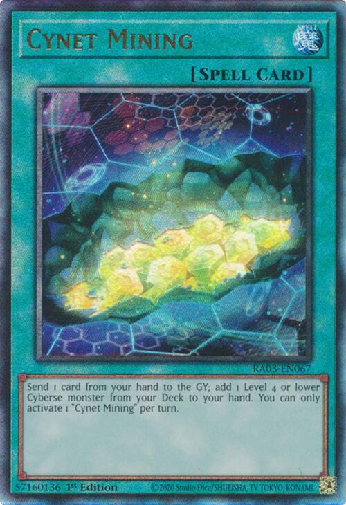 Cynet Mining (UTR) [RA03-EN067] Prismatic Ultimate Rare | Exor Games Bridgewater