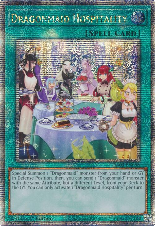Dragonmaid Hospitality (Alternate Art) (Quarter Century Secret Rare) [RA03-EN068] Quarter Century Secret Rare | Exor Games Bridgewater