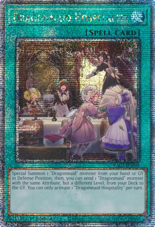 Dragonmaid Hospitality (Quarter Century Secret Rare) [RA03-EN068] Quarter Century Secret Rare | Exor Games Bridgewater