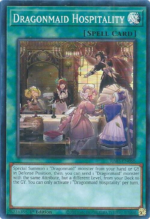 Dragonmaid Hospitality [RA03-EN068] Super Rare | Exor Games Bridgewater