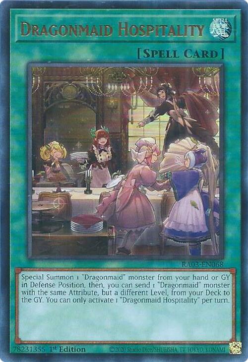 Dragonmaid Hospitality (UR) [RA03-EN068] Ultra Rare | Exor Games Bridgewater