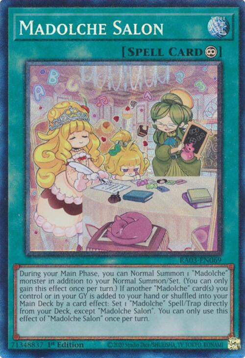 Madolche Salon (CR) [RA03-EN069] Prismatic Collector's Rare | Exor Games Bridgewater