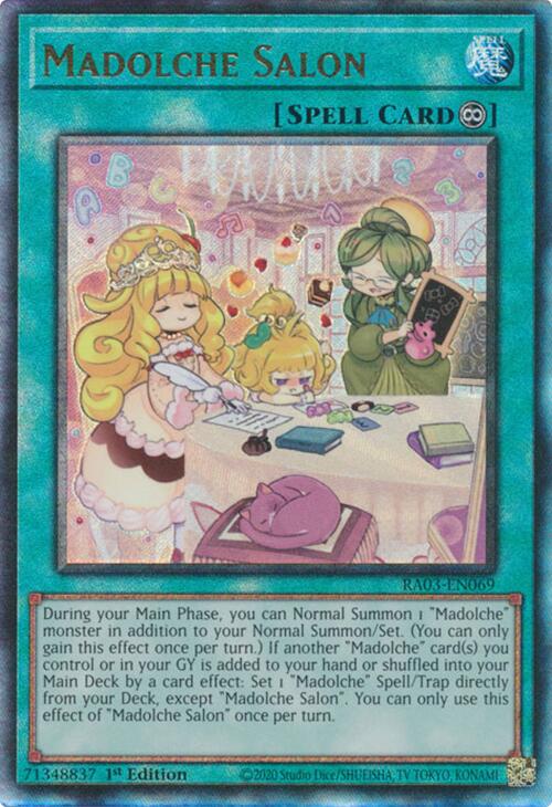 Madolche Salon (UTR) [RA03-EN069] Prismatic Ultimate Rare | Exor Games Bridgewater