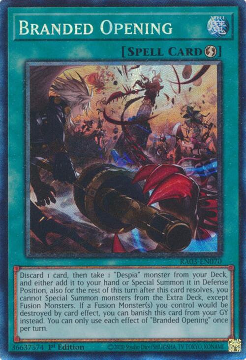 Branded Opening (CR) [RA03-EN070] Prismatic Collector's Rare | Exor Games Bridgewater