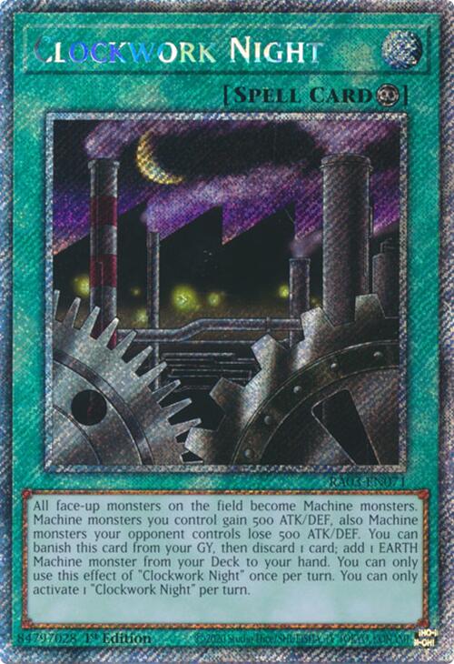 Clockwork Night (Platinum Secret Rare) [RA03-EN071] Platinum Secret Rare | Exor Games Bridgewater