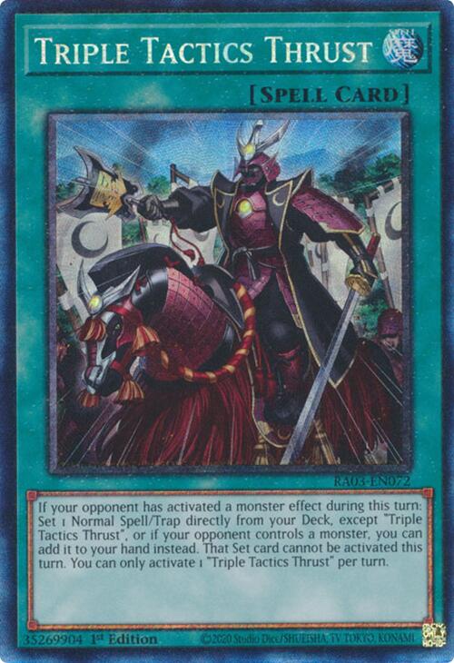 Triple Tactics Thrust (CR) [RA03-EN072] Prismatic Collector's Rare | Exor Games Bridgewater