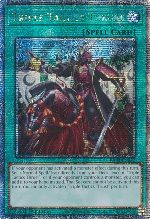 Triple Tactics Thrust (Quarter Century Secret Rare) [RA03-EN072] Quarter Century Secret Rare | Exor Games Bridgewater