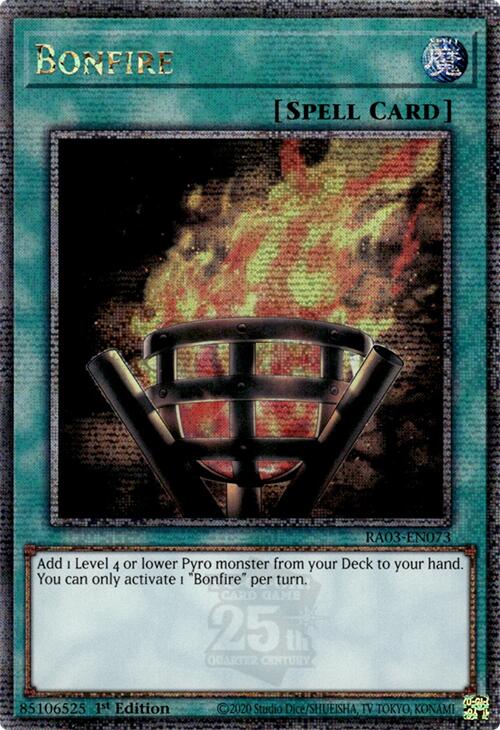 Bonfire (Quarter Century Secret Rare) [RA03-EN073] Quarter Century Secret Rare | Exor Games Bridgewater
