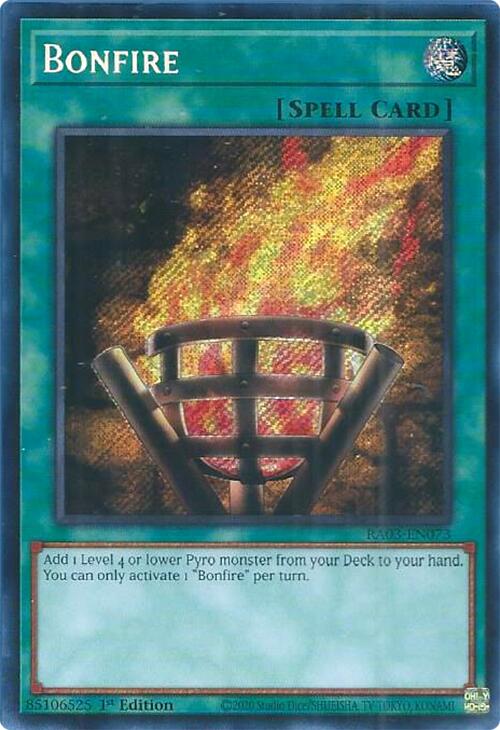 Bonfire (Secret Rare) [RA03-EN073] Secret Rare | Exor Games Bridgewater