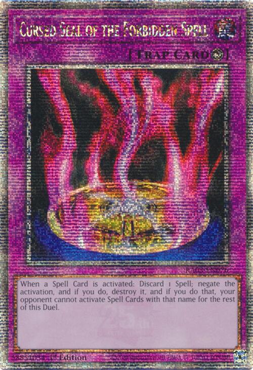 Cursed Seal of the Forbidden Spell (Quarter Century Secret Rare) [RA03-EN076] Quarter Century Secret Rare | Exor Games Bridgewater