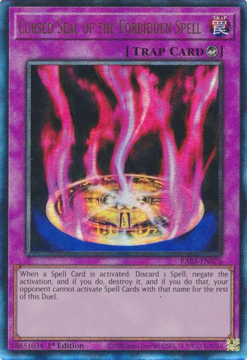 Cursed Seal of the Forbidden Spell (UTR) [RA03-EN076] Prismatic Ultimate Rare | Exor Games Bridgewater