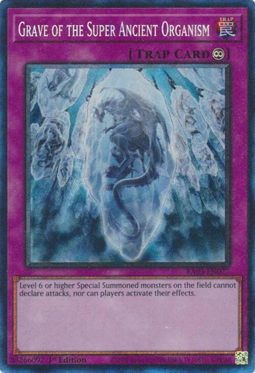 Grave of the Super Ancient Organism (CR) [RA03-EN077] Prismatic Collector's Rare | Exor Games Bridgewater