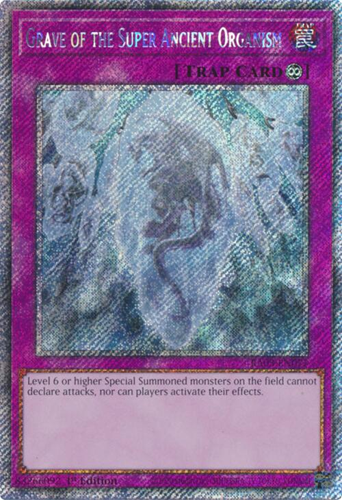Grave of the Super Ancient Organism (Platinum Secret Rare) [RA03-EN077] Platinum Secret Rare | Exor Games Bridgewater
