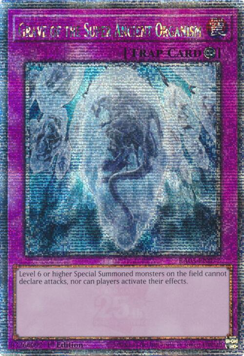 Grave of the Super Ancient Organism (Quarter Century Secret Rare) [RA03-EN077] Quarter Century Secret Rare | Exor Games Bridgewater