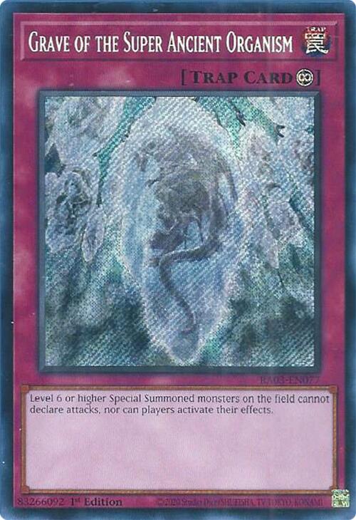 Grave of the Super Ancient Organism (Secret Rare) [RA03-EN077] Secret Rare | Exor Games Bridgewater