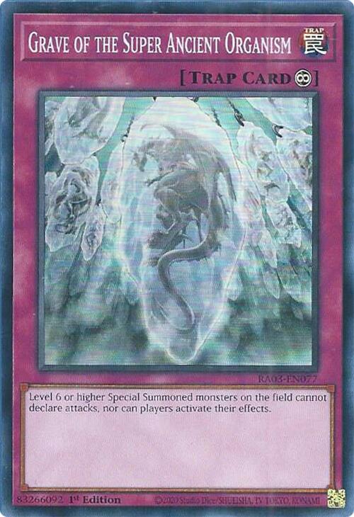 Grave of the Super Ancient Organism [RA03-EN077] Super Rare | Exor Games Bridgewater