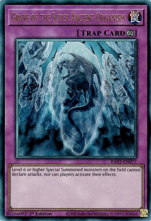 Grave of the Super Ancient Organism (UTR) [RA03-EN077] Prismatic Ultimate Rare | Exor Games Bridgewater