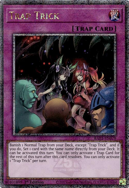 Trap Trick (Quarter Century Secret Rare) [RA03-EN078] Quarter Century Secret Rare | Exor Games Bridgewater