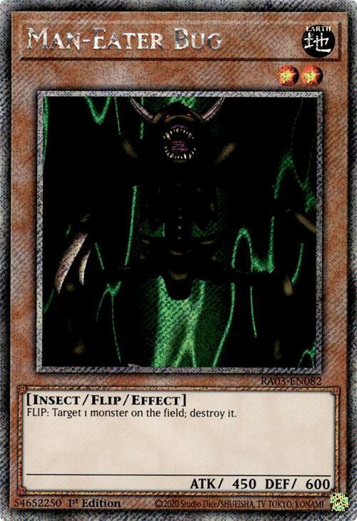 Man-Eater Bug (Platinum Secret Rare) [RA03-EN082] Platinum Secret Rare | Exor Games Bridgewater