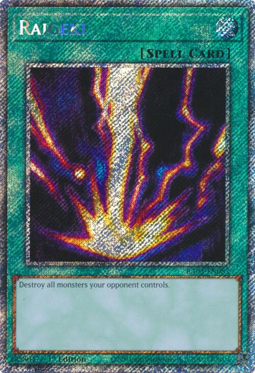 Raigeki (Platinum Secret Rare) [RA03-EN083] Platinum Secret Rare | Exor Games Bridgewater