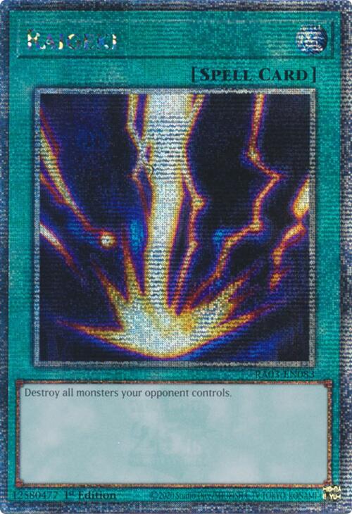 Raigeki (Quarter Century Secret Rare) [RA03-EN083] Quarter Century Secret Rare | Exor Games Bridgewater