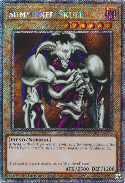 Summoned Skull (Platinum Secret Rare) [RA03-EN086] Platinum Secret Rare | Exor Games Bridgewater