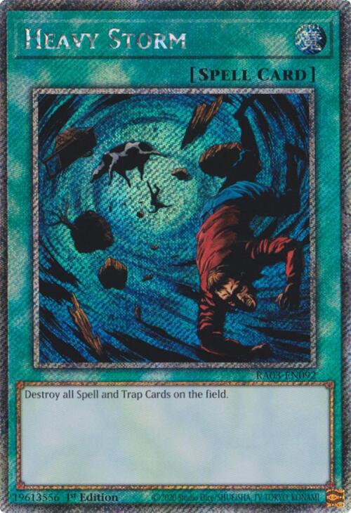Heavy Storm (Platinum Secret Rare) [RA03-EN092] Platinum Secret Rare | Exor Games Bridgewater