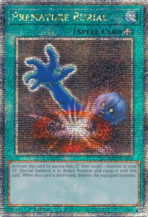 Premature Burial (Quarter Century Secret Rare) [RA03-EN103] Quarter Century Secret Rare | Exor Games Bridgewater