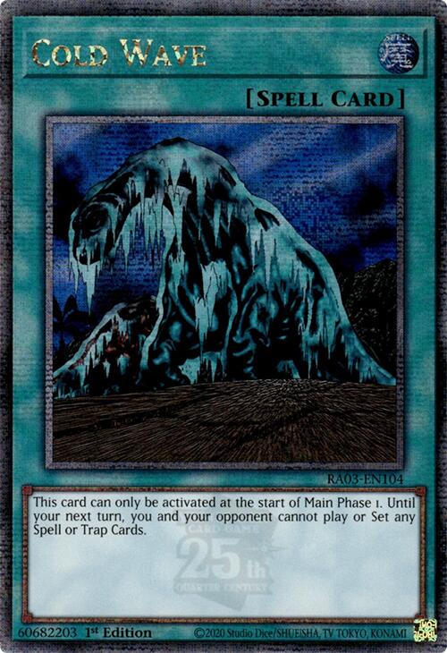 Cold Wave (Quarter Century Secret Rare) [RA03-EN104] Quarter Century Secret Rare | Exor Games Bridgewater