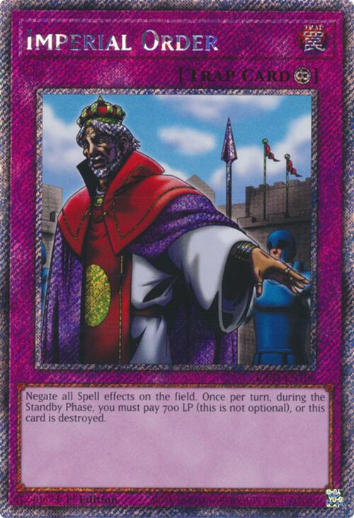 Imperial Order (Platinum Secret Rare) [RA03-EN106] Platinum Secret Rare | Exor Games Bridgewater