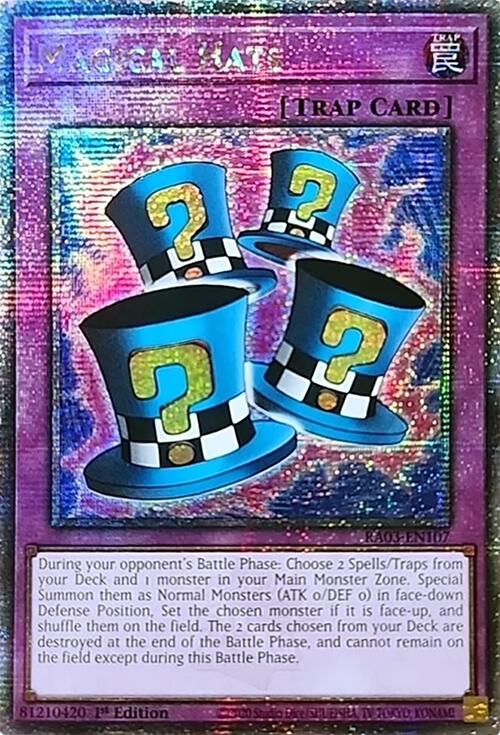 Magical Hats (Quarter Century Secret Rare) [RA03-EN107] Quarter Century Secret Rare | Exor Games Bridgewater